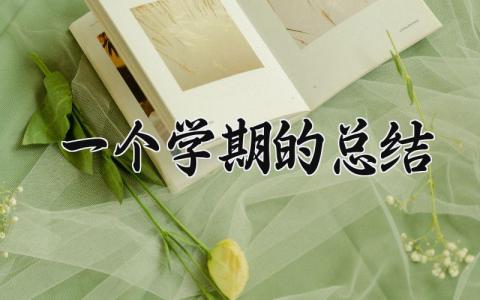一个学期的总结范文大全 学期工作总结怎么写