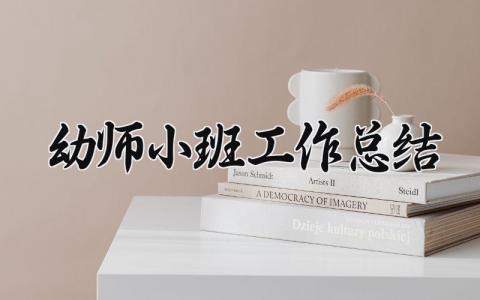 幼师小班工作总结范文 幼儿园幼师小班工作总结 (13篇）