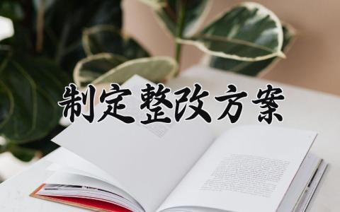 制定整改方案 整改方案的制定与细化整改措施 (12篇）