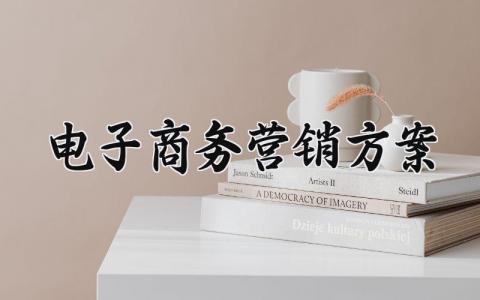 电子商务营销方案设计模板 电子商务营销的方案内容