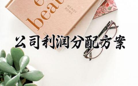 公司利润分配方案 公司利润分配的方案范本 (9篇）