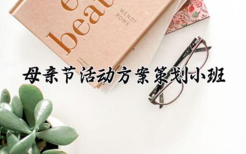 母亲节活动方案策划小班 母亲节的活动方案策划怎么写 (13篇）