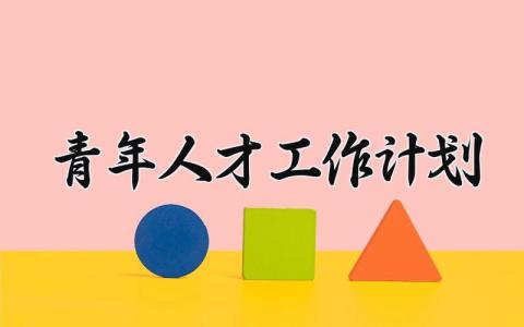 青年人才工作计划 青年人才的工作思路及设想 (5篇）