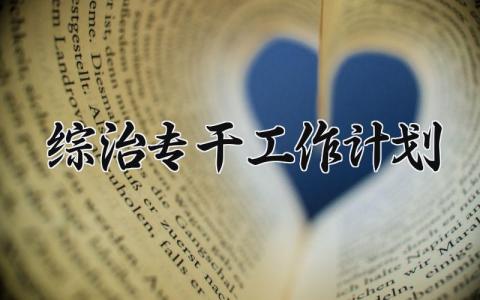 综治专干工作计划 综治专干个人工作自我鉴定 (11篇）