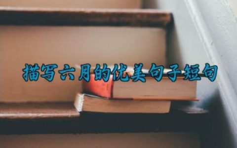 描写六月的优美句子短句 六月的句子唯美简短
