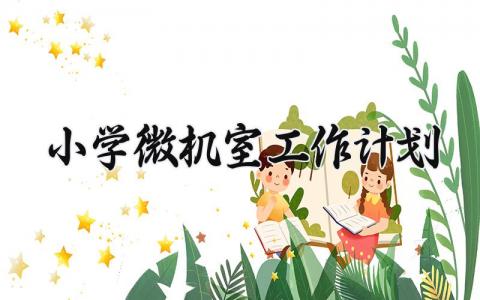 小学微机室工作计划 小学微机室的工作计划范文 (6篇）