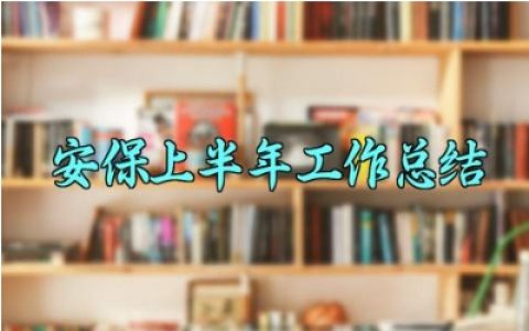 安保上半年工作总结 安保的上半年工作总结下半年工作计划（6篇）
