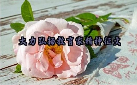 大力弘扬教育家精神征文范文怎么写范文（10篇）