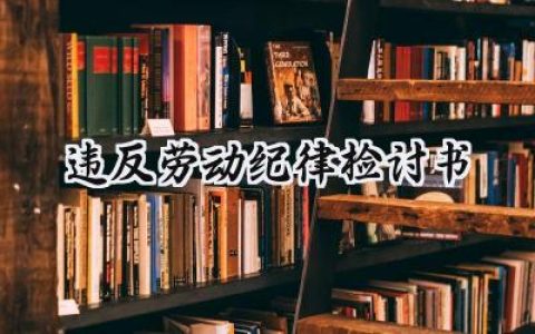 违反劳动纪律检讨书范文大全 (12篇）
