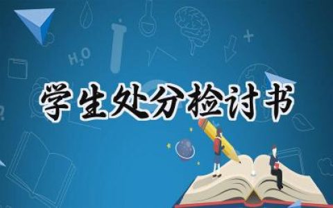 学生处分检讨书怎么写范文  (6篇）