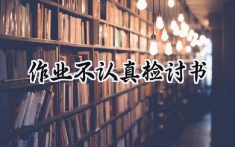 作业不认真检讨书1000字范文 (9篇）