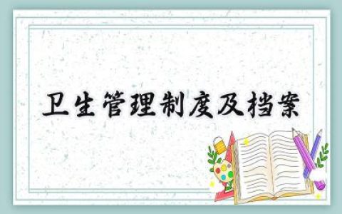 卫生管理制度及档案范文 (6篇）
