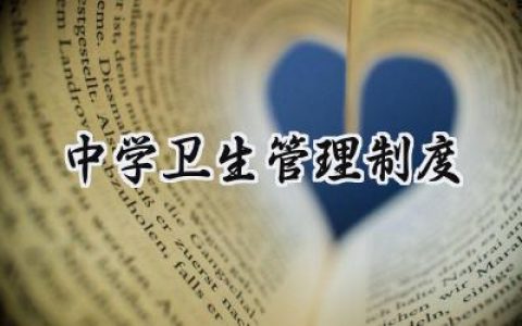 中学卫生管理制度方案范文 (16篇）
