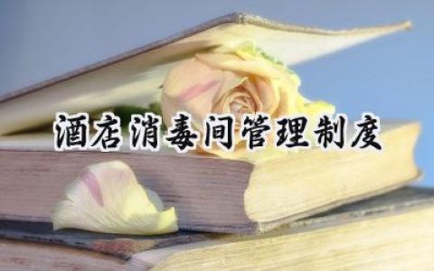 酒店消毒间管理制度范本 (5篇）