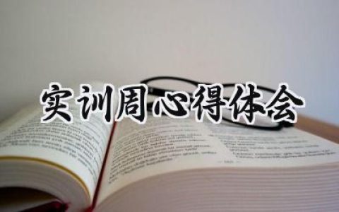 实训周心得体会怎么写范文  (6篇）