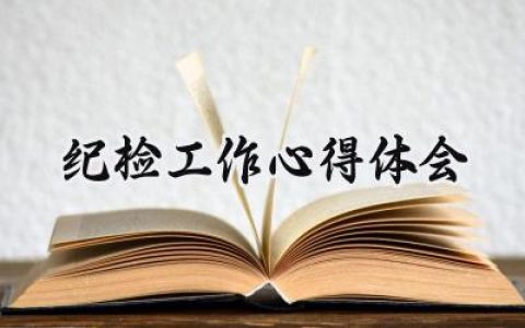 纪检工作心得体会简短怎么写 (13篇）