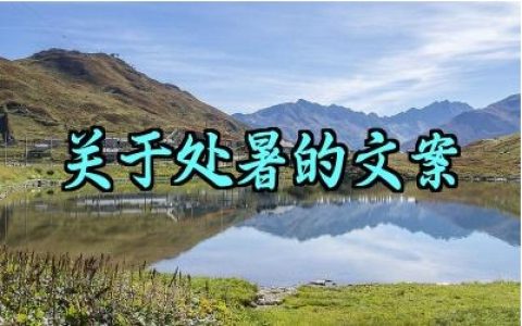 关于处暑的文案短句怎么写