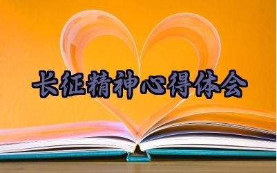 长征精神心得体会300字范文 (14篇）