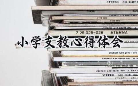 小学支教心得体会300字范文 (13篇）