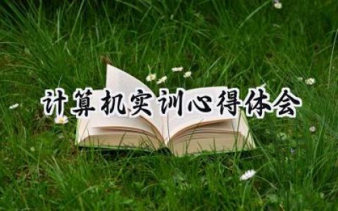 计算机实训心得体会300字范文 (15篇）