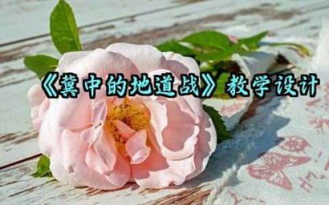 《冀中的地道战》教学设计范文怎么写（10篇）