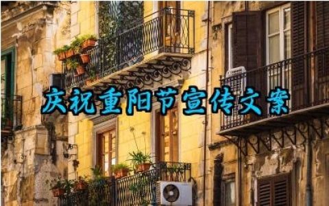 庆祝重阳节宣传文案怎么写