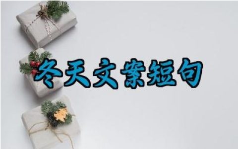 冬天文案短句干净治愈温柔汇总