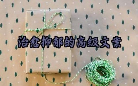 治愈抑郁的高级文案范文汇总