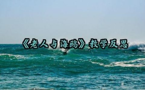 ​《老人与海鸥》教师的教学反思范文（10篇）