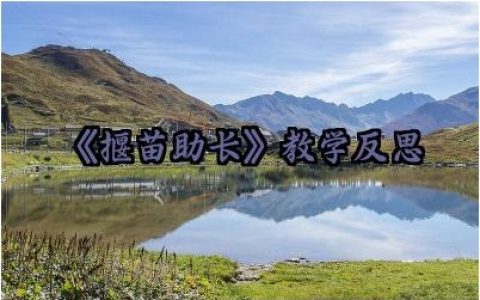 《揠苗助长》教学反思怎么写（10篇）