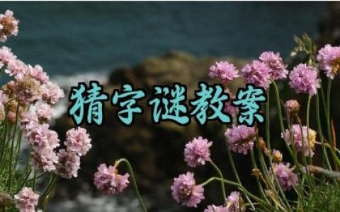 ​猜字谜教案反思怎么写（10篇）