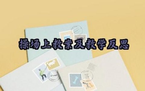 操场上教案及教学反思范文（10篇）
