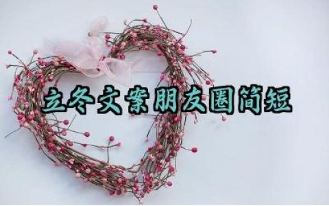立冬文案朋友圈简短范文大全