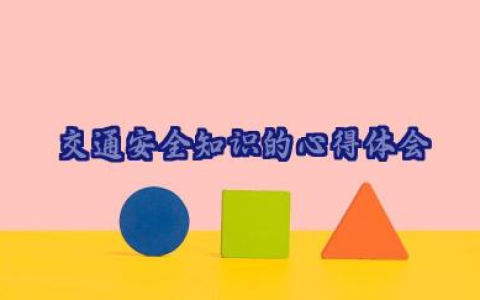 2025交通安全知识的心得体会范文模板