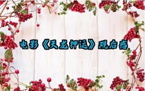 电影《天龙押运》观后感范文精选（10篇）
