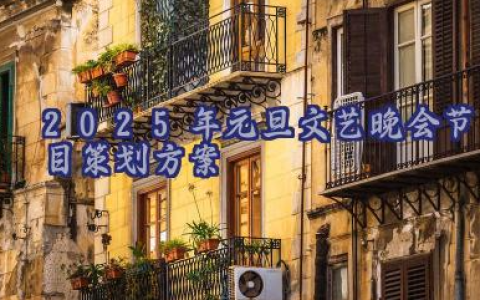 2025年元旦文艺晚会节目策划方案12篇