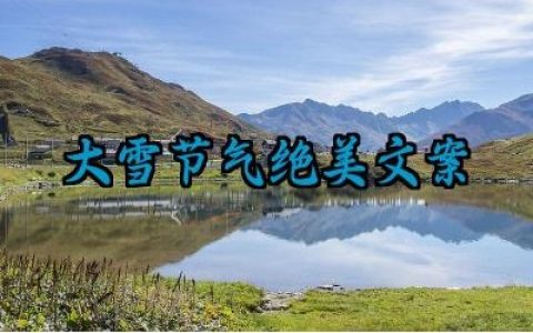 大雪节气绝美文案范文大全