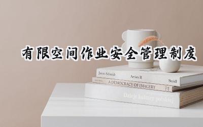 有限空间作业安全管理制度