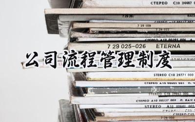 公司流程管理制度 公司流程管理体系