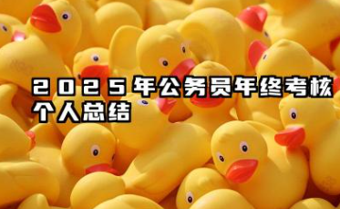 2025年公务员年终考核个人总结 公务员年度考核个人工作总结