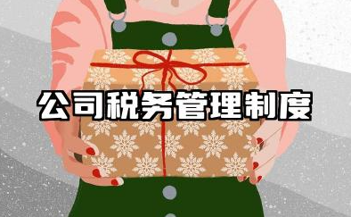 公司税务管理制度内容汇编 税务体系管理制度汇编范本