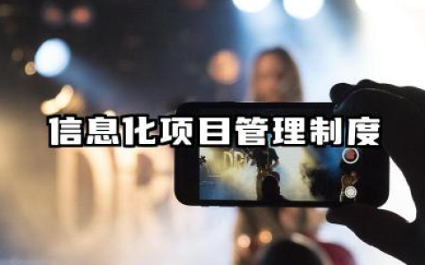 信息化项目管理制度内容 信息化项目管理制度模板
