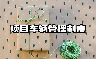 项目车辆管理制度内容 施工车辆管理制度
