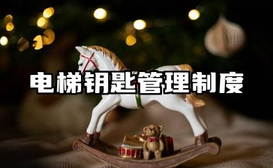 电梯钥匙管理制度模板 电梯钥匙使用管理制度模版