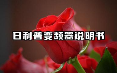 日利普变频器说明书及日利普变频器参数设置详解
