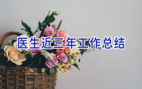 医生近三年工作总结