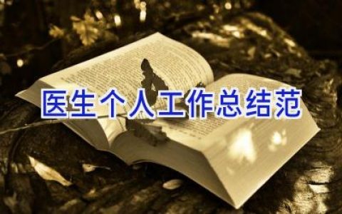 医生个人工作总结范