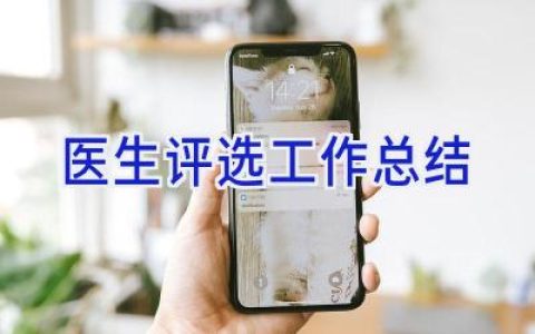 医生评选工作总结