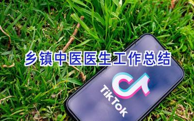 乡镇中医医生工作总结