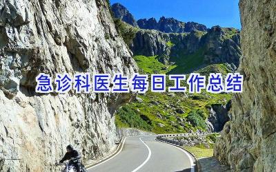 急诊科医生每日工作总结
